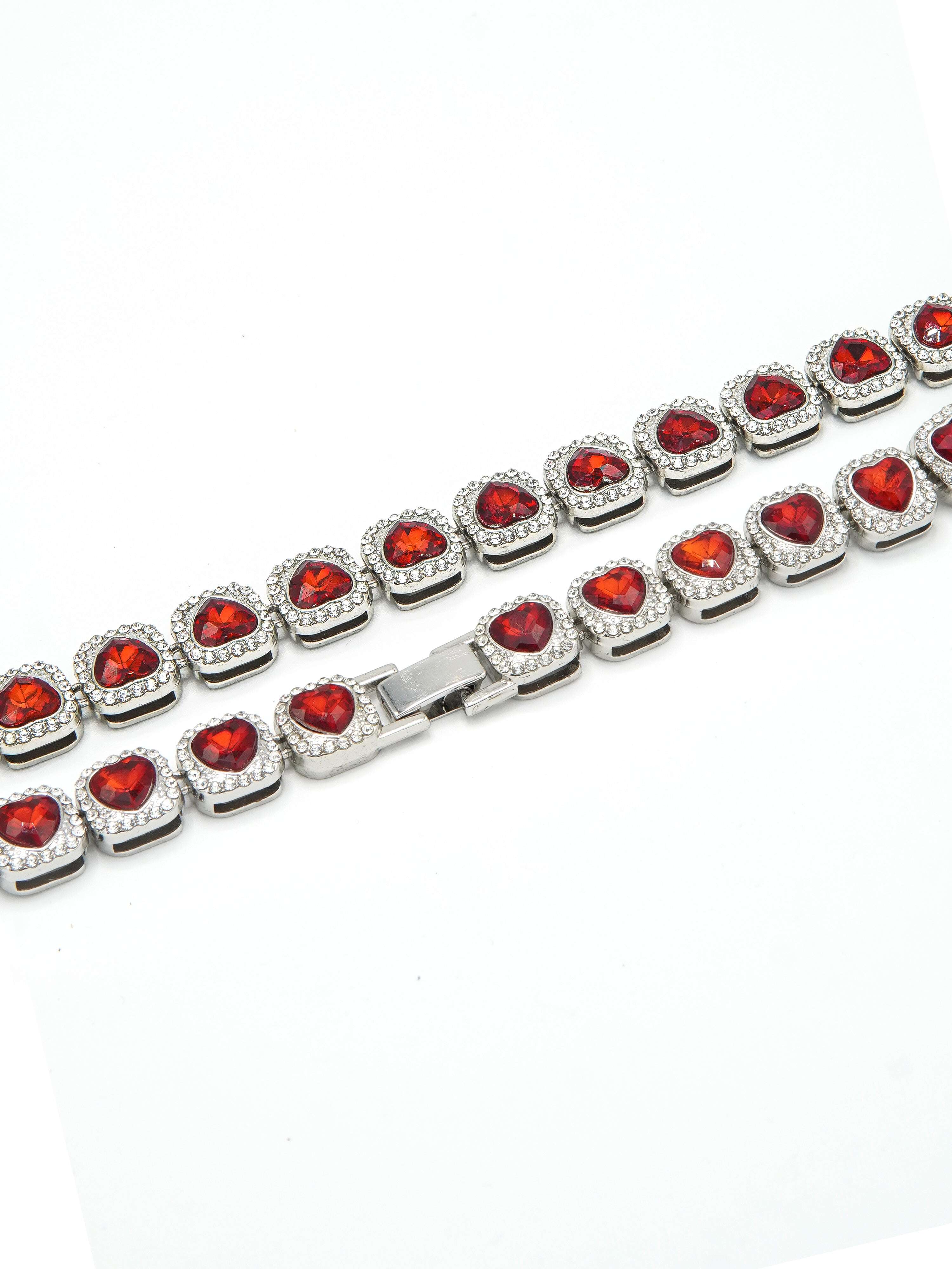 Heart Cluster Tennis Chain Hype Nation