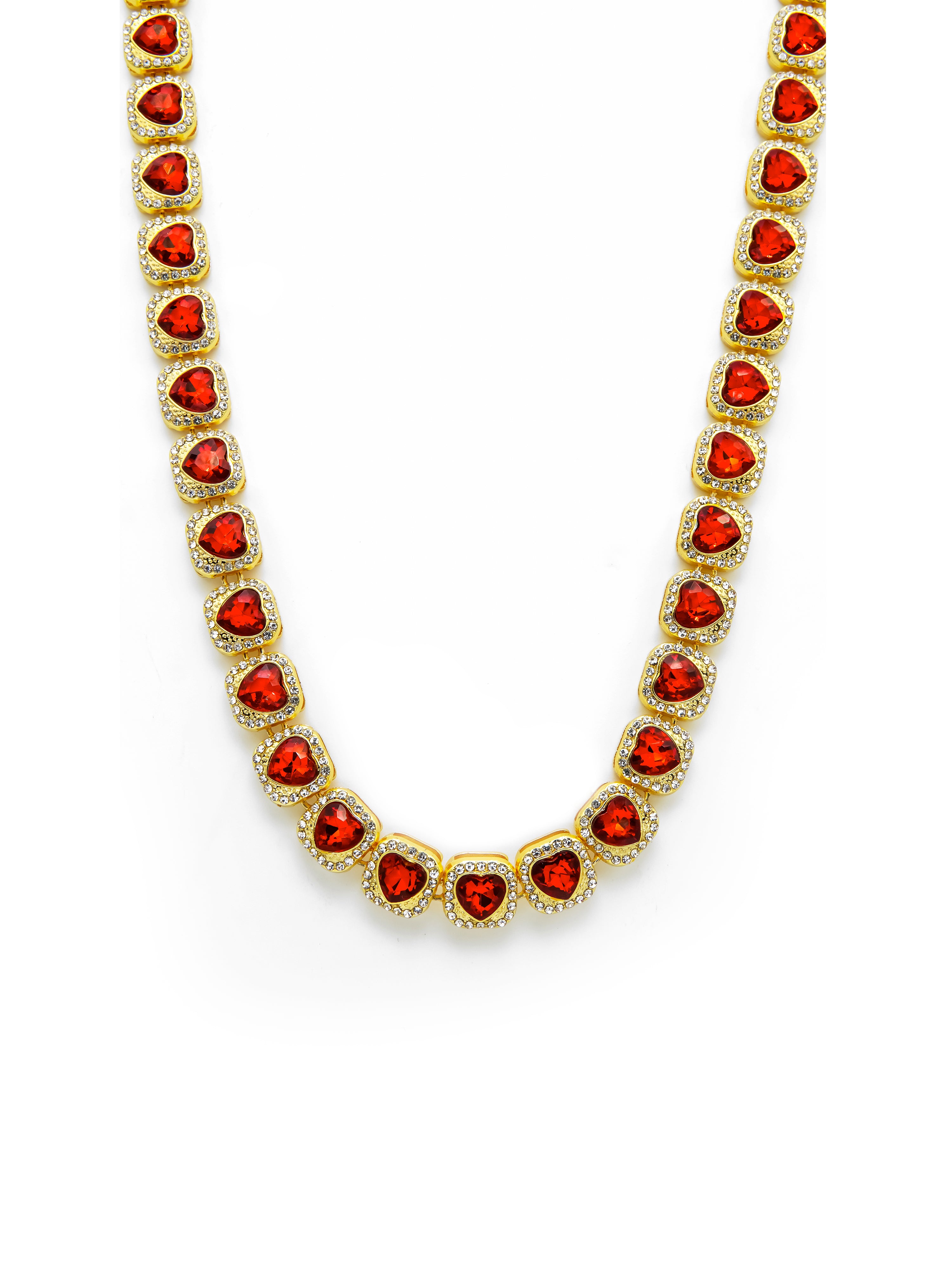 Heart Cluster Tennis Chain