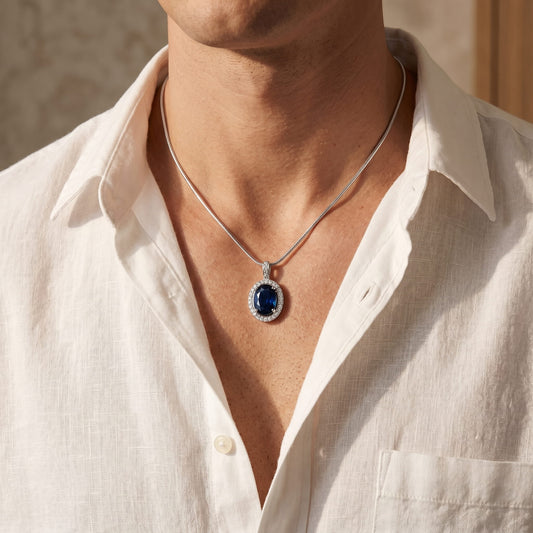 Gemstone Pendant Sterling Silver 925