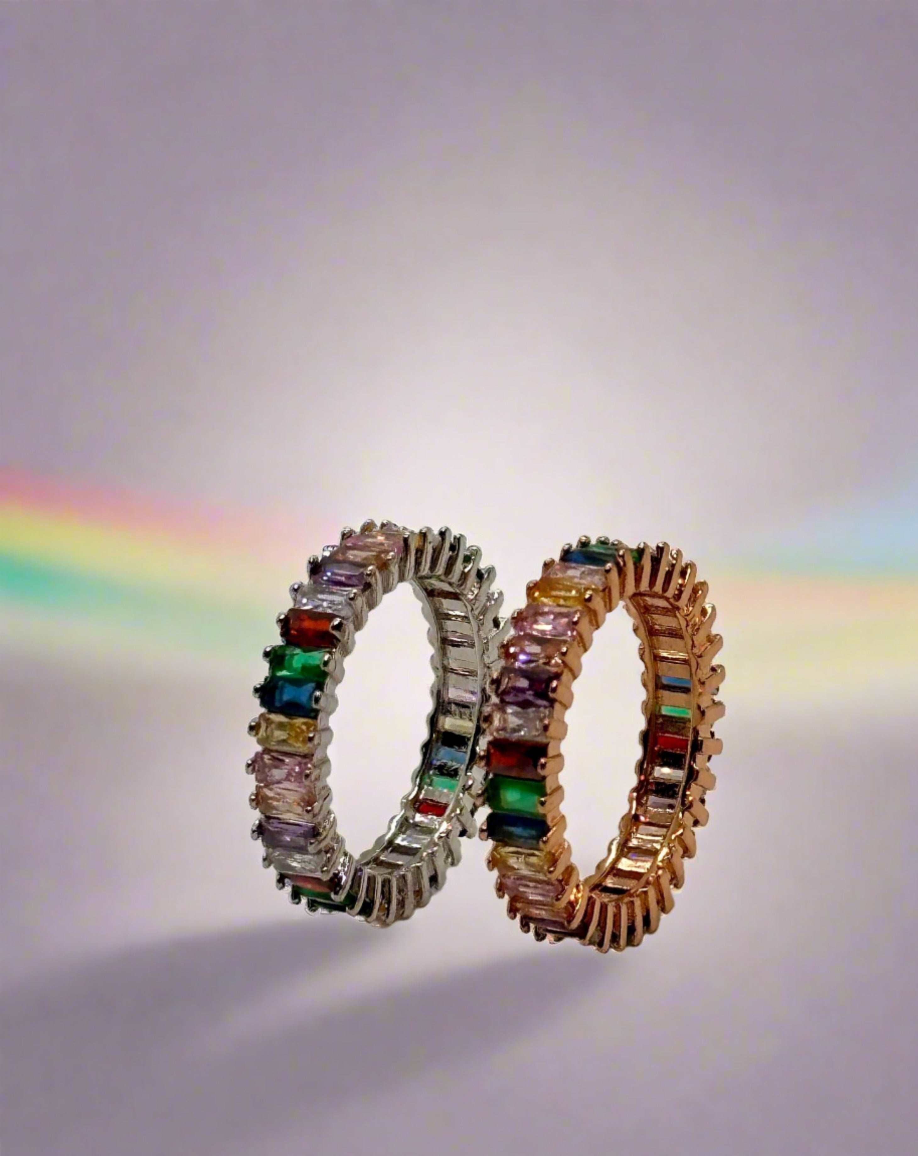 Rainbow Eternity Ring