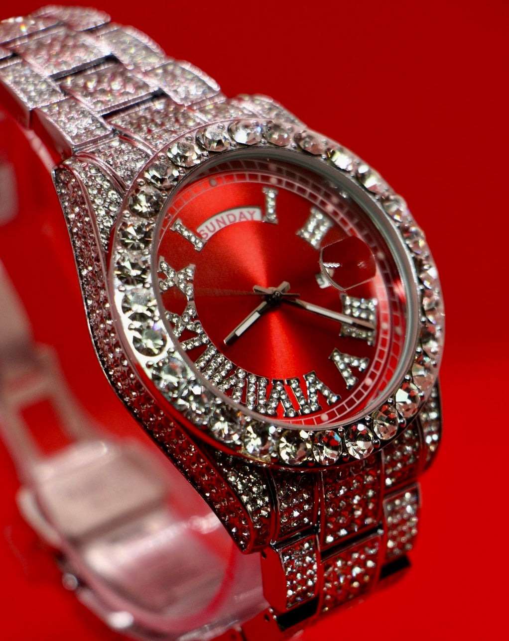 Iced out Blood Red ( High Grade )