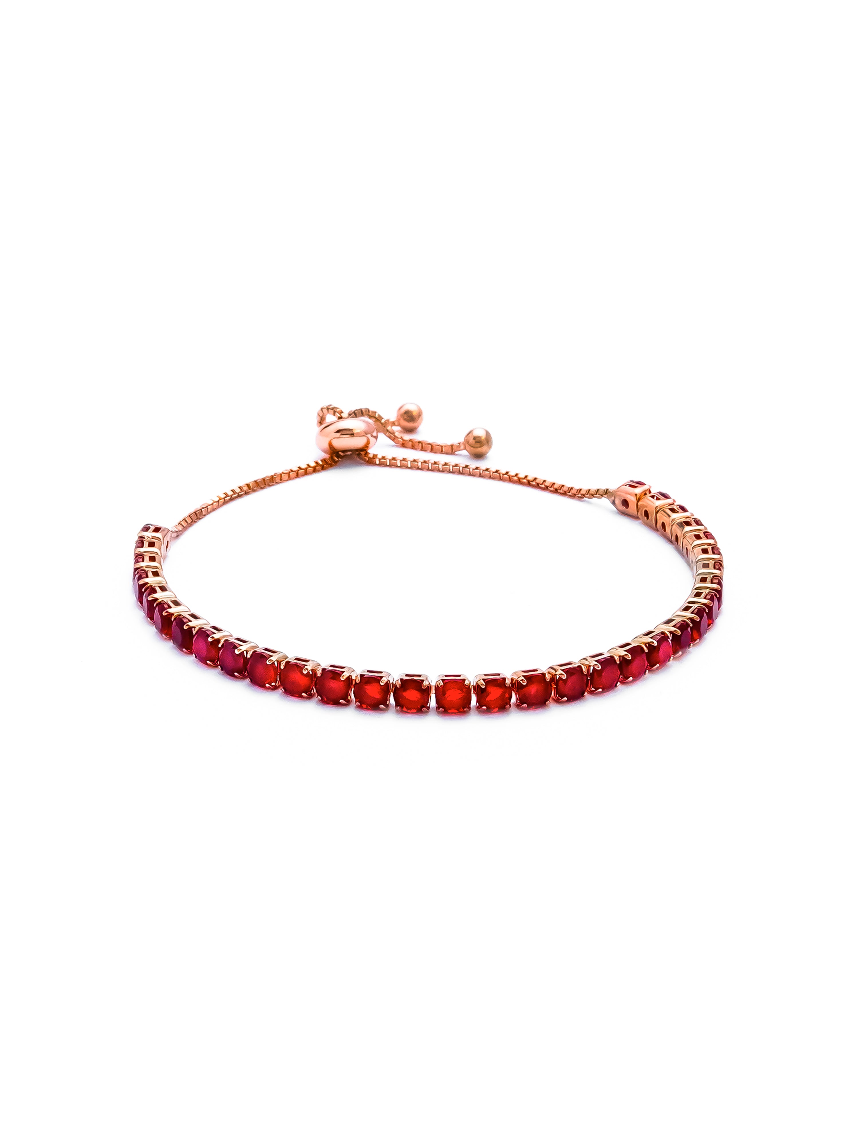 Red Tennis Cord Bracelet