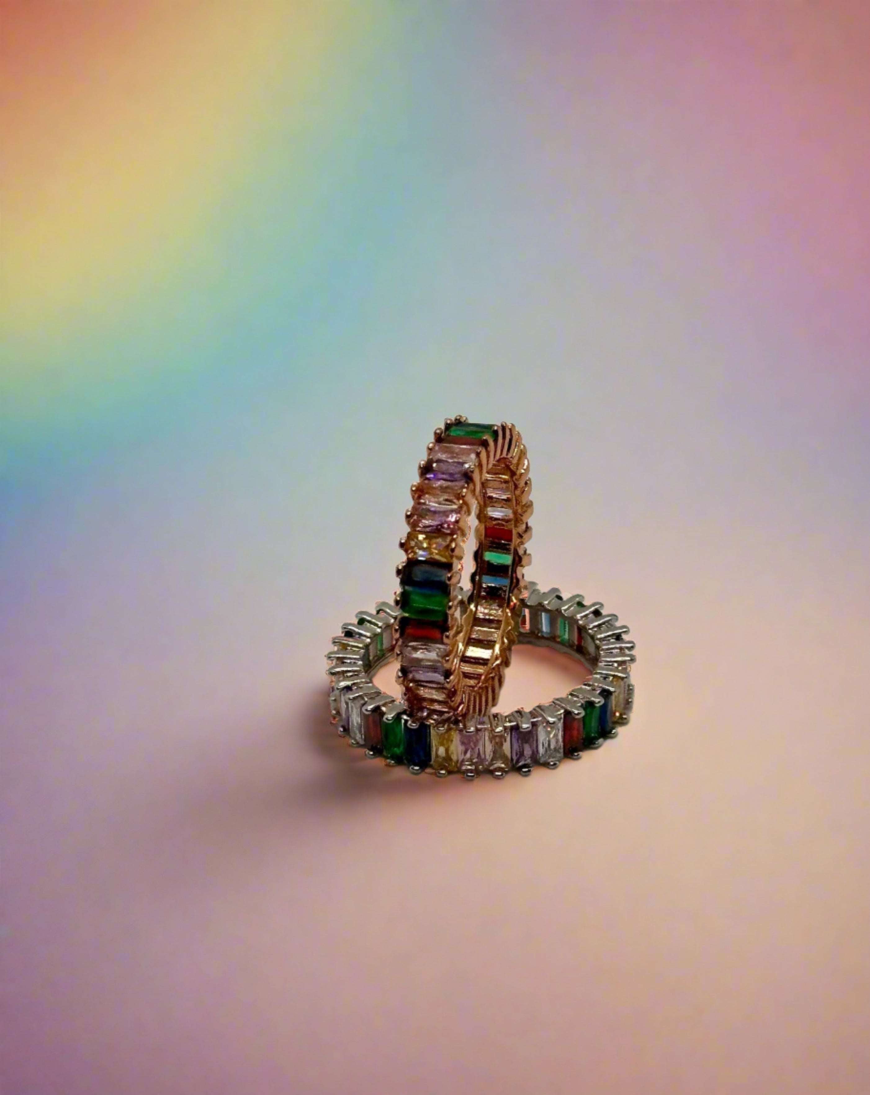 Rainbow Eternity Ring