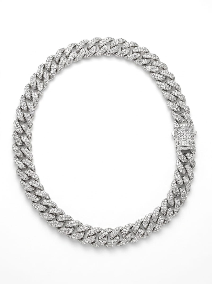 Iced out Prong Cuban Chain 14mm