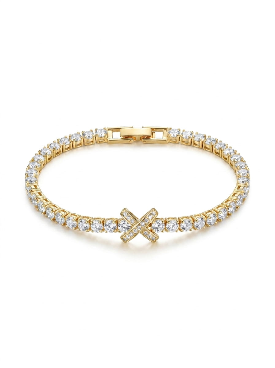 X Tennis Bracelet
