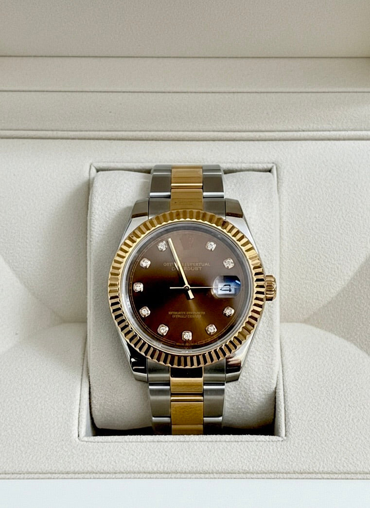 Rolex Date Just chocolate Dial