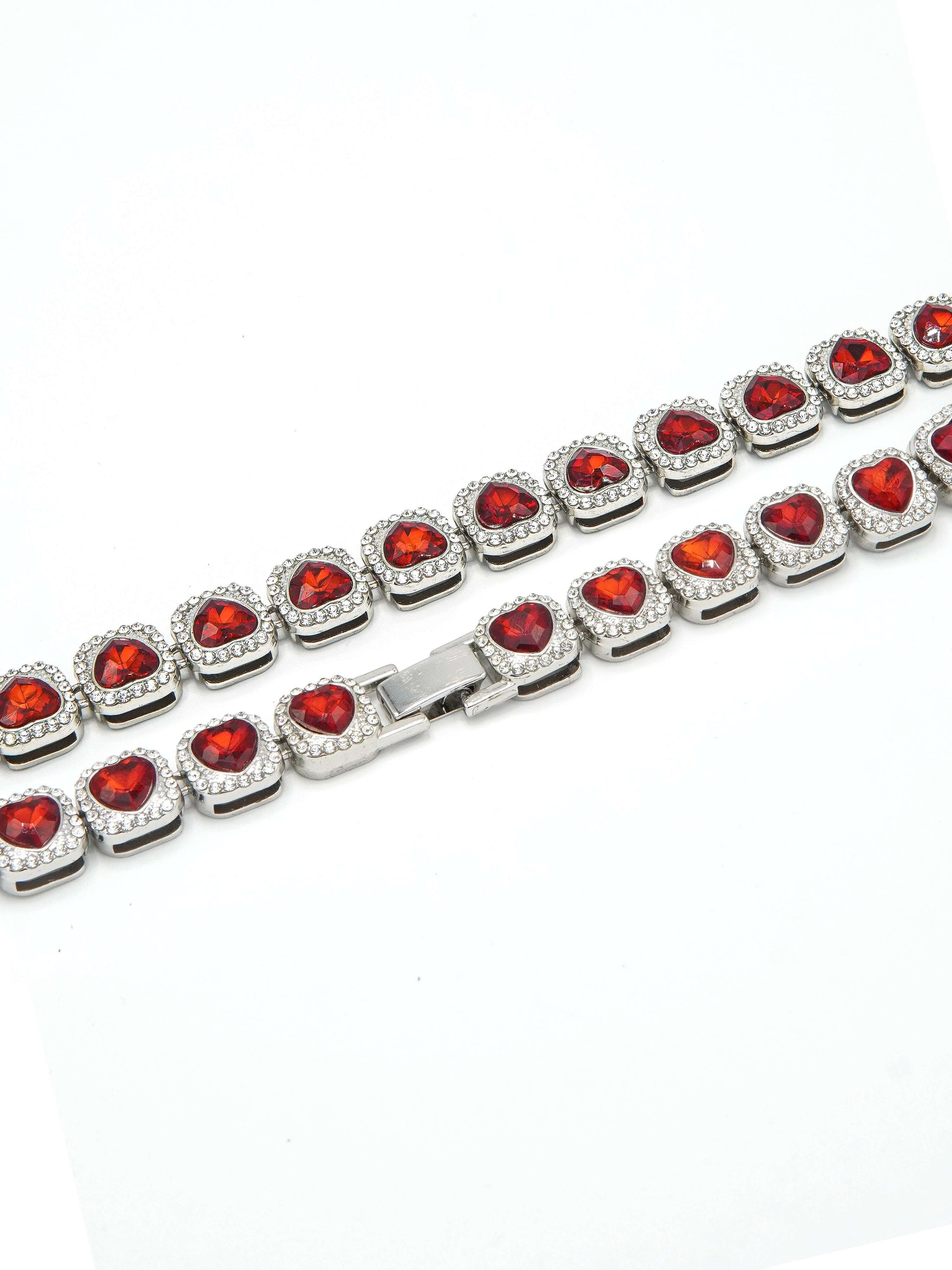 Heart Cluster Tennis Chain Hype Nation