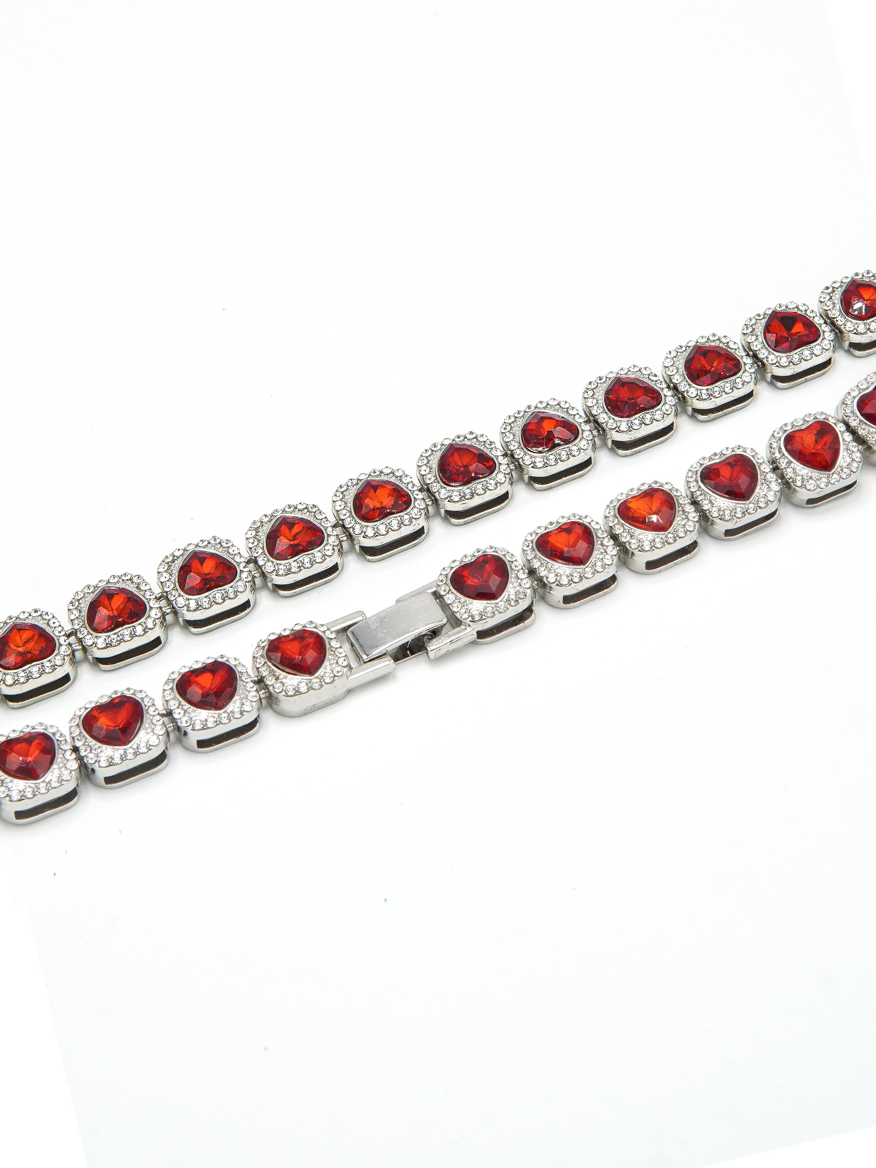 Heart Cluster Tennis Chain