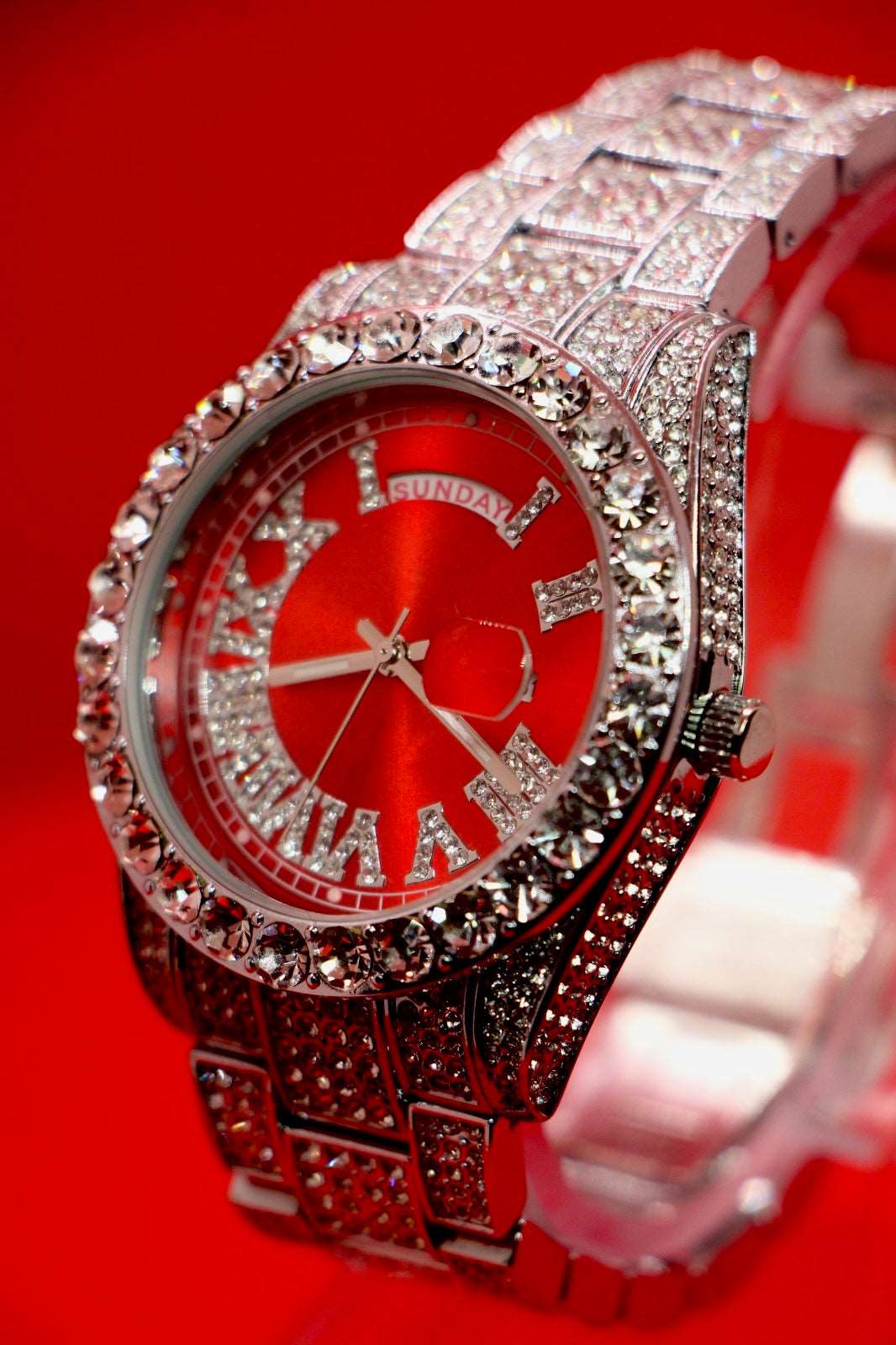 Iced out Blood Red ( High Grade )
