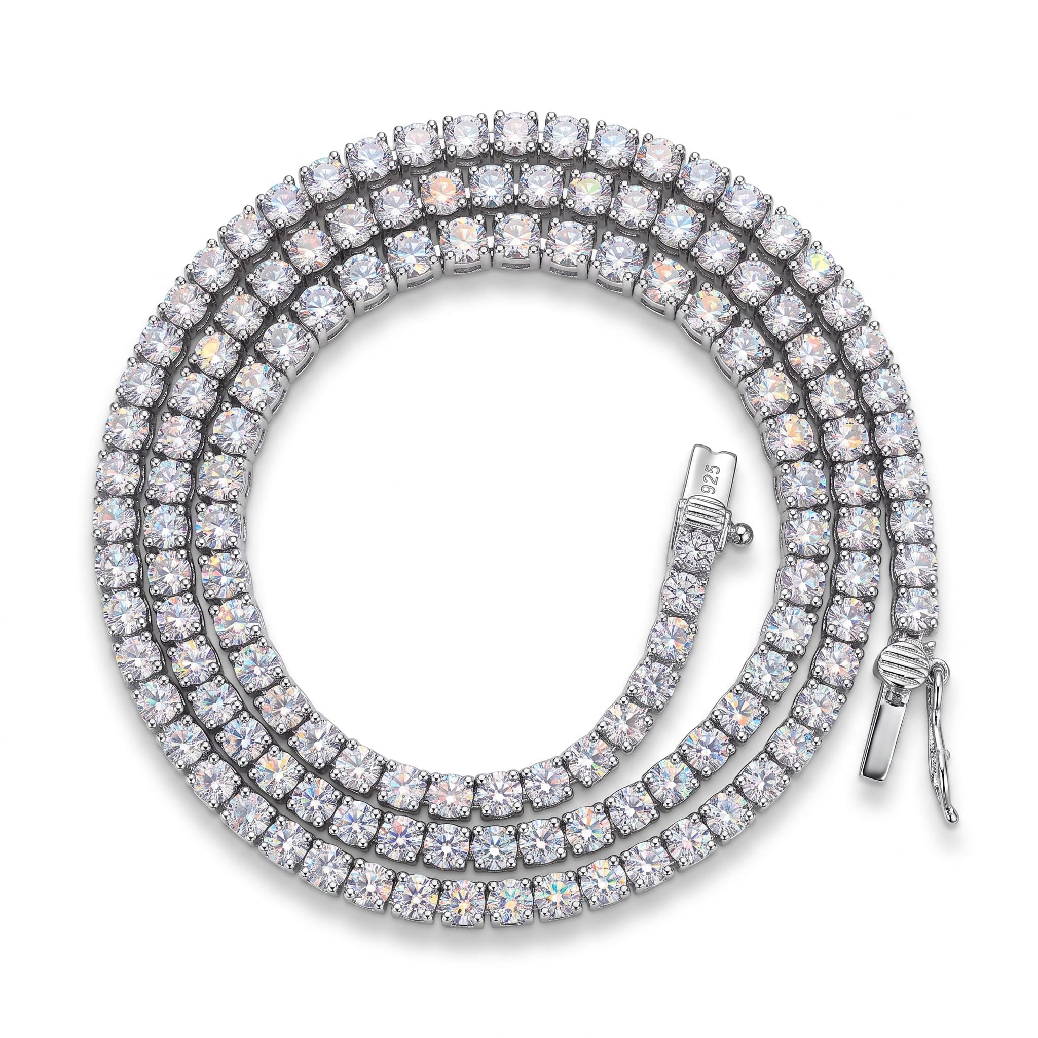 Moisanite Tennis Chain sterling Silver 925