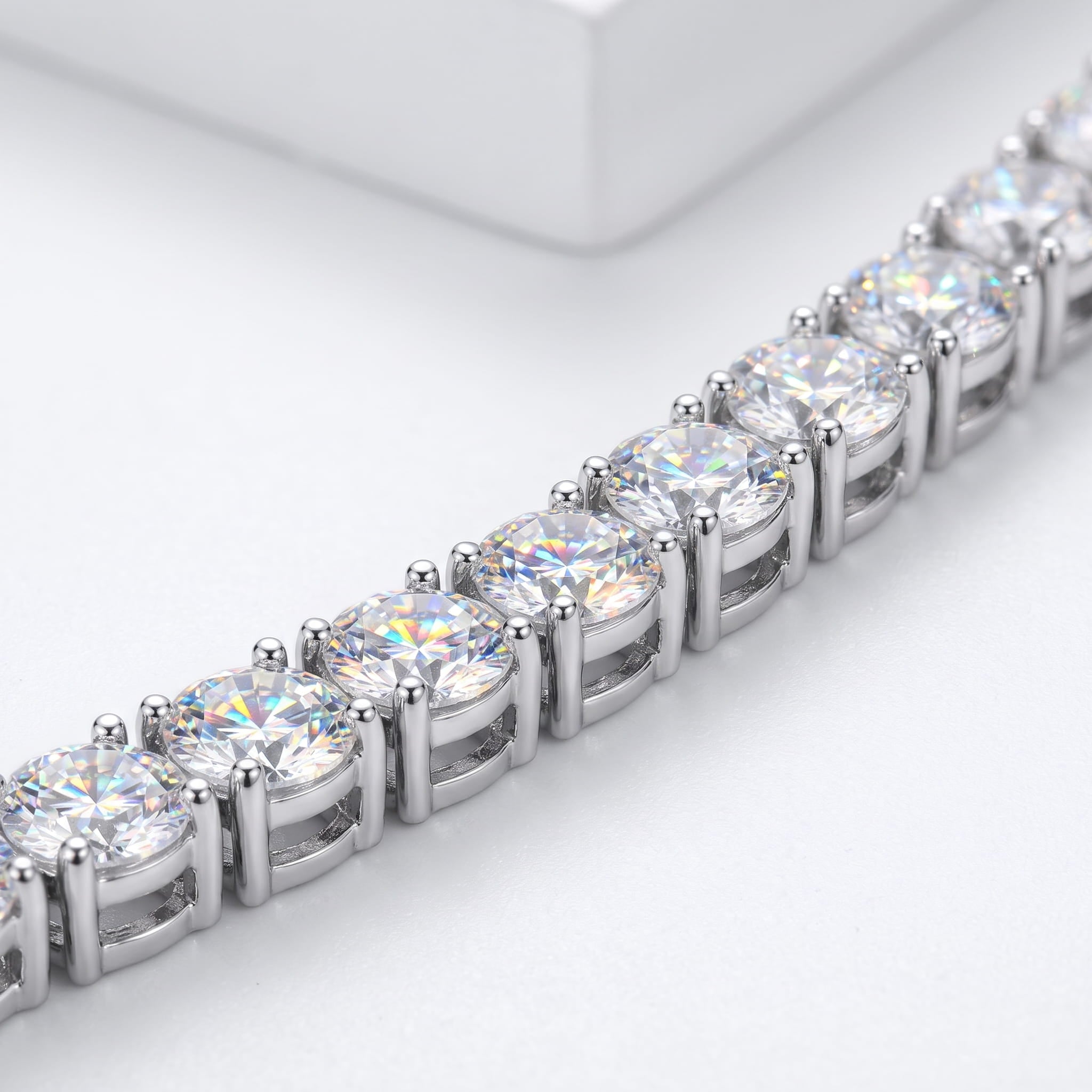 Moisanite Tennis Chain sterling Silver 925