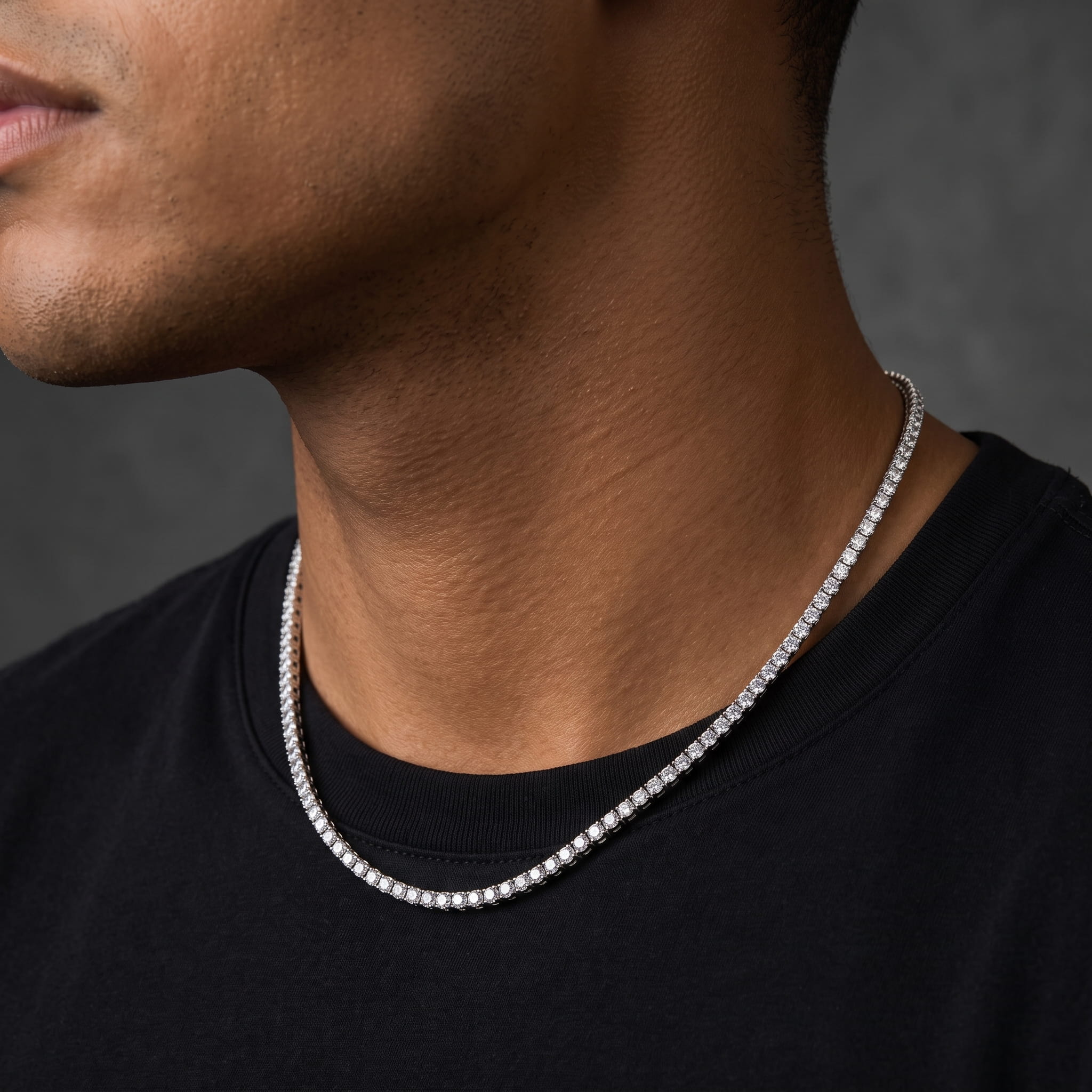 Moisanite Tennis Chain sterling Silver 925