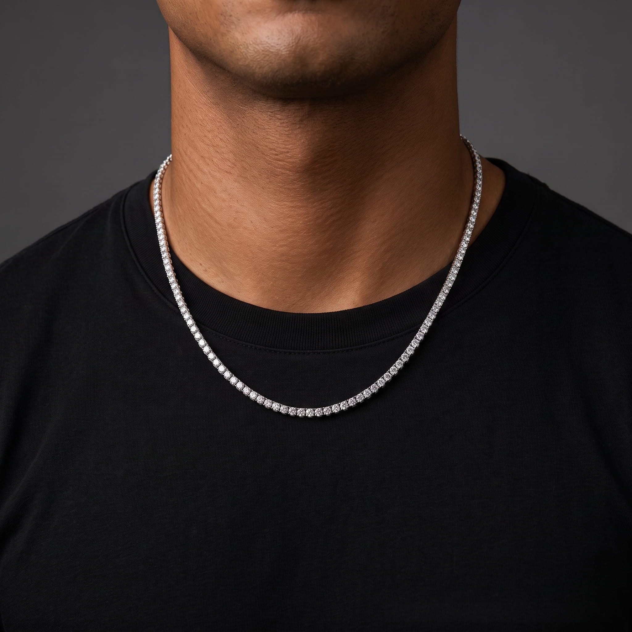 Moisanite Tennis Chain sterling Silver 925