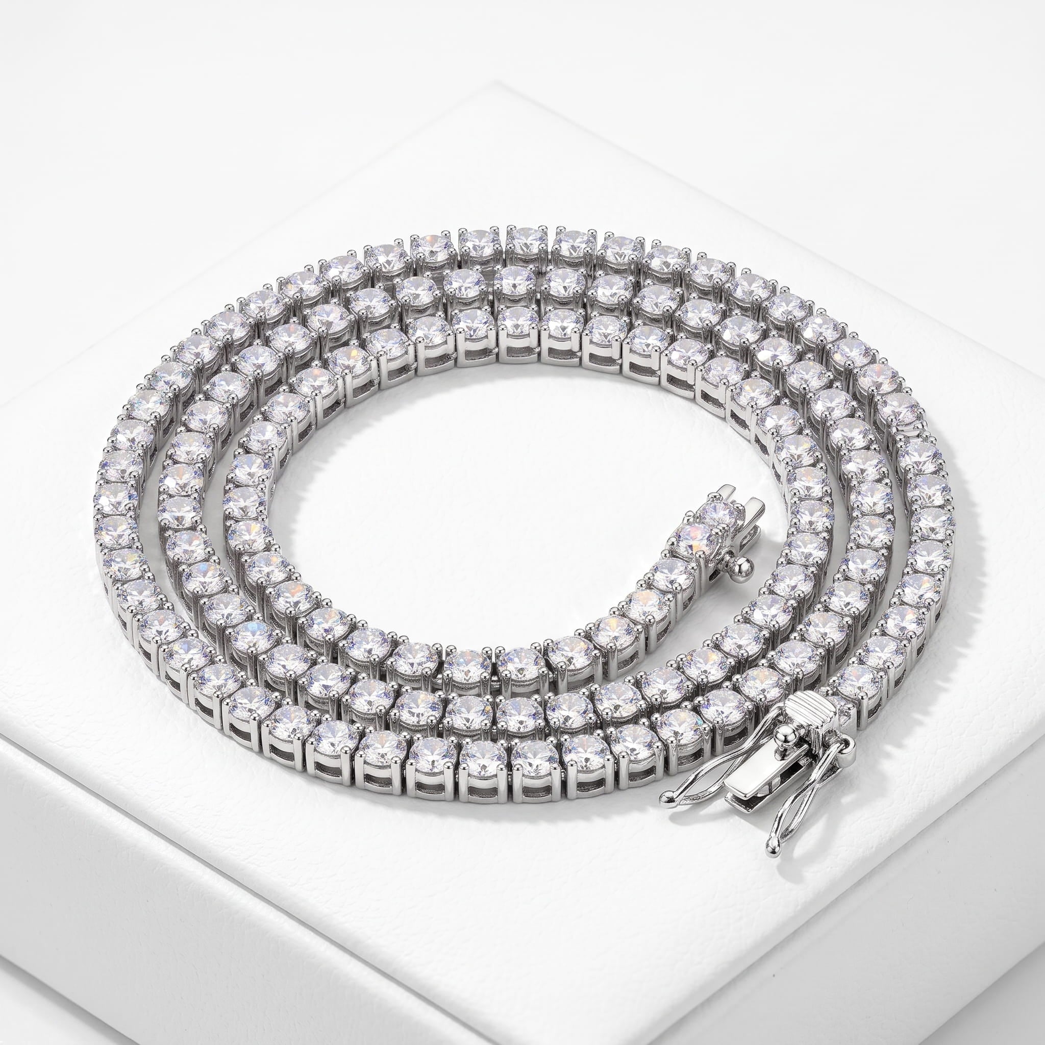 Moisanite Tennis Chain sterling Silver 925