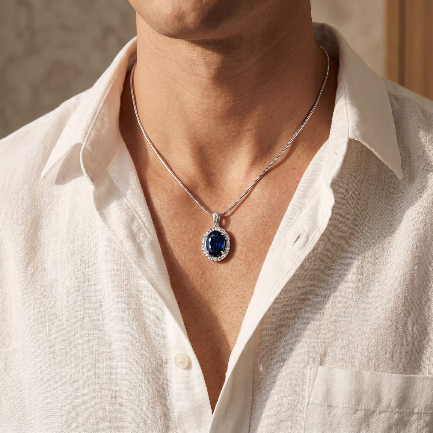 Gemstone Pendant Sterling Silver 925