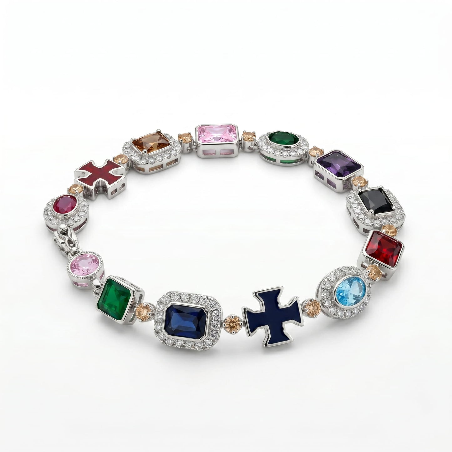 Gemstone Bracelet Sterling Silver 925