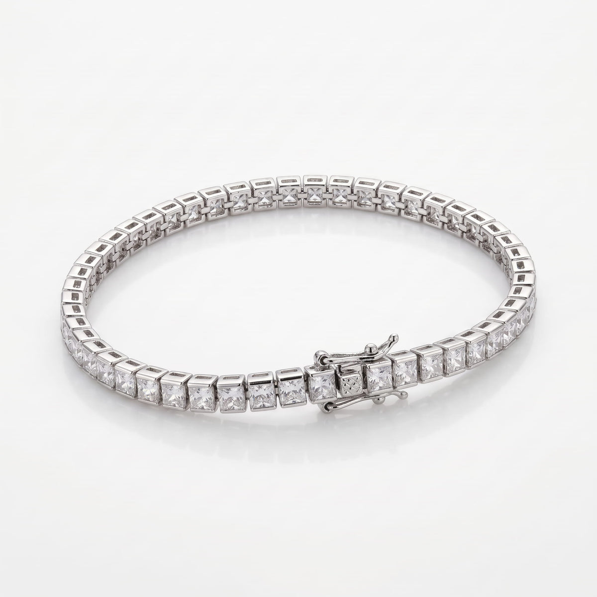 Princess-Cut Tennis Bracelet