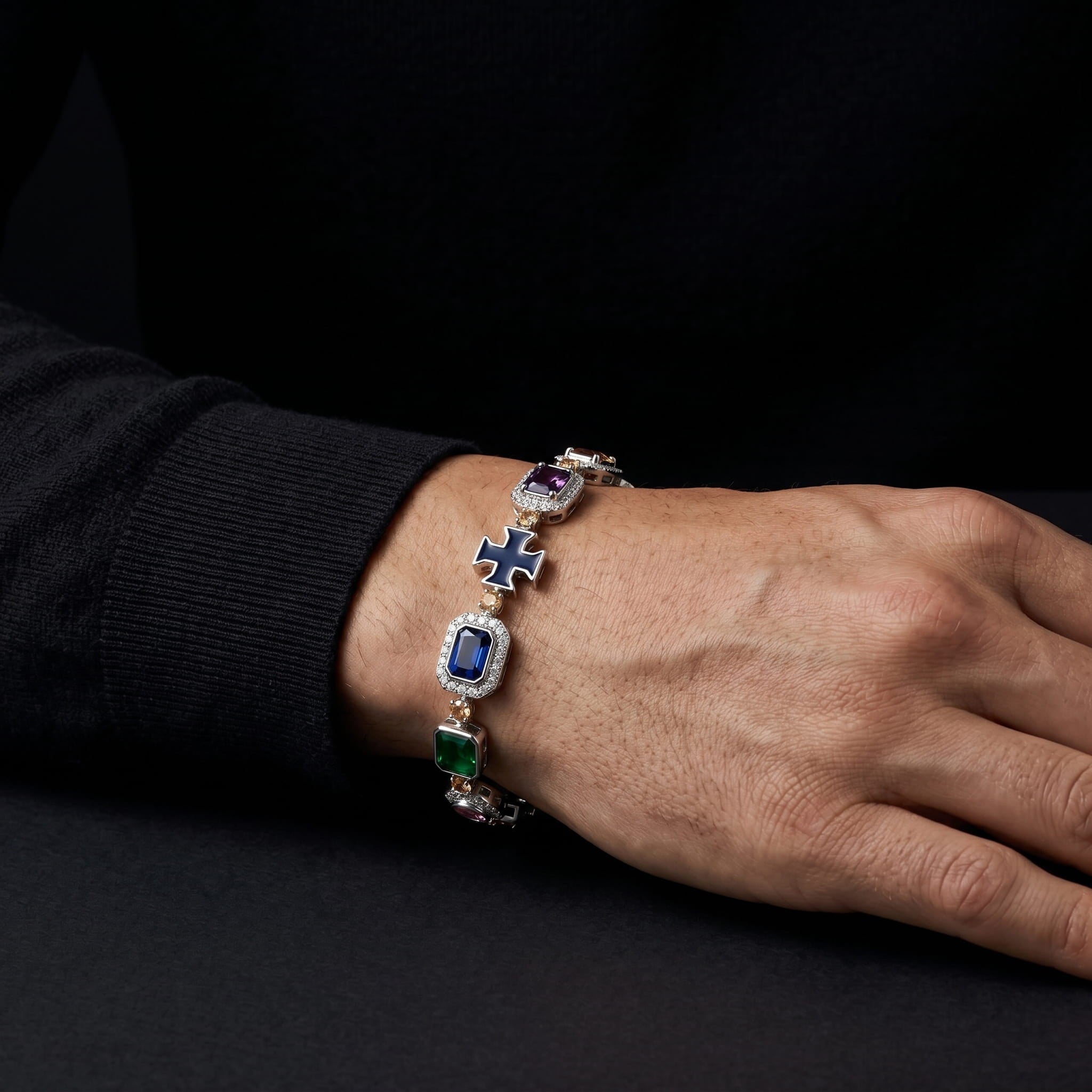 Gemstone Bracelet Sterling Silver 925 Hype Nation