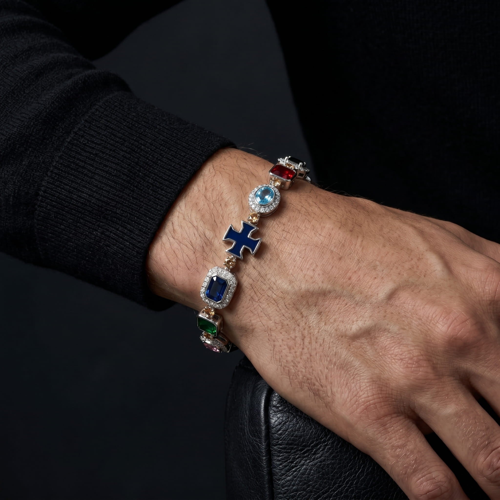 Gemstone Bracelet Sterling Silver 925 Hype Nation