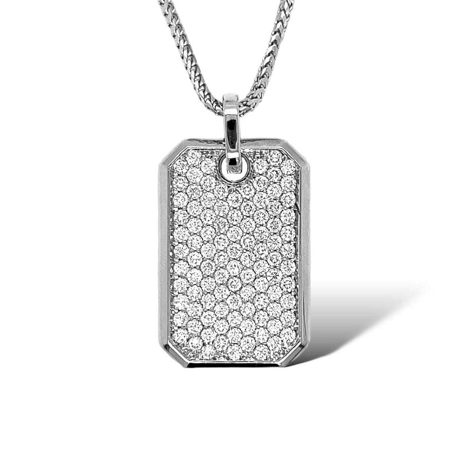 Iced Out Dog Tag Pendant Hype Nation