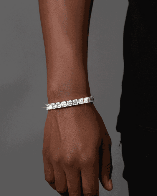 square tennis bracelet 