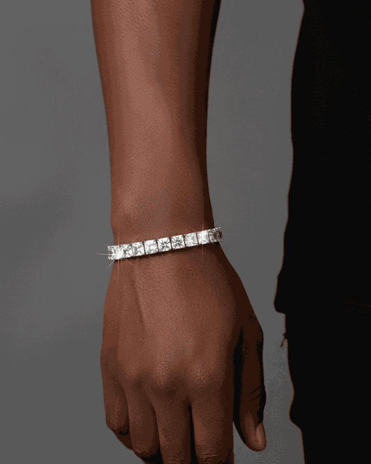 square tennis bracelet 